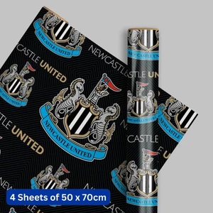 Newcastle United FC 4 Sheets & 4 Tags Gift Wrap Bundle - Picture 1 of 5