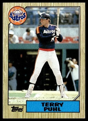 1987 Topps Terry Puhl Houston Astros #693 - Image 1 of 2