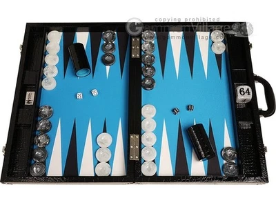 Free Shipping! Open Box! Wycliffe Brothers 21"  Set - Black Croco, Blue Field - Image 1 of 4