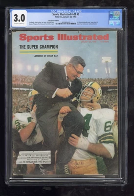 1968 Sports Illustrated the Super Bowl Champion Lombardi of Green Bay CGC 3.0 - Image 1 of 2
