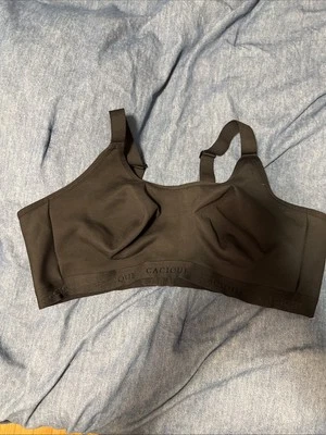 Sujetador Cacique Mujer 48D Balconette Algodón LL NW Cuchara Inalámbrico Negro Foto 1 de 4