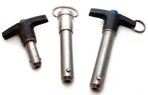 Lot (3) Quick Release Push Pin Tee Ring Handle - Avibank, AVK - Picture 1 of 6