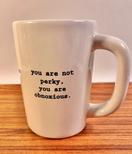 Fishs Eddy Intervention Ware (Discontinued) 10oz Coffee Mug Universal Insults - Picture 1 of 8
