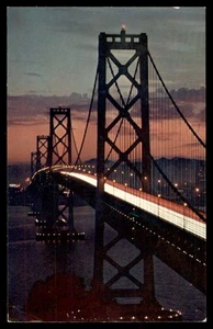 Postcard SAN FRANCISCO - OAKLAND BAY BRIDGE - Picture 1 of 2