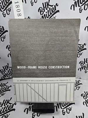 How to Build a Wood-Frame House by L. O. Anderson 1970 (Trade Paperback) USDA 73 - Image 1 of 4