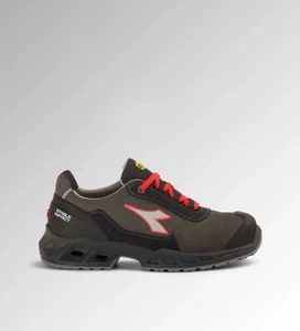 Utility Diadora Scarpa Shark Stab Imp Leat Low S3 Src Esd Nero Rosso Fluo Num 43 - Imagen 1 de 7