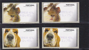 PORTUGAL ATM SET DOMESTIC ANIMALS AFINSA # 33 AMIEL (2005) CORREIO AZUL - Picture 1 of 1