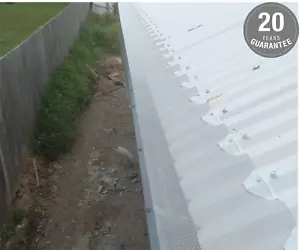 10m 250mm Wide Aluminium Gutter Guard DIY KIT Fittings Premium Pre-drilled Trims - Picture 1 of 10