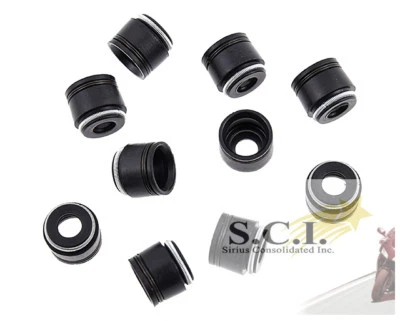SUZUKI GSX1100 GSX-R750 GSF600 GSF1200 S BANDIT DR250 350 VALVE STEM SEALS x 10  - Image 1 of 3
