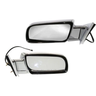 Mirrors Set Chrome For 1988-2002 Chevrolet C3500 K3500 C2500 K2500 K1500 C1500 - Image 1 of 4