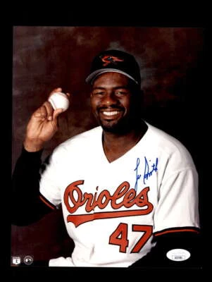 Lee Smith JSA Coa Signed  8x10 Photo Autograph Orioles - Image 1 of 3