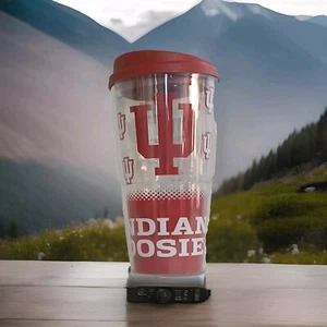 Indiana University IU Logo Classic Tervis Tumbler Cup 16 oz Lid USA - Picture 1 of 4