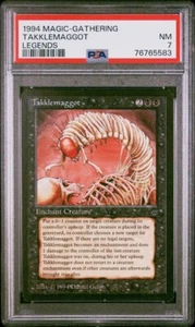 1994 Magic the Gathering TAKKLEMAGGOT Legends English NM PSA 7 MTG - Picture 1 of 2
