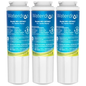 3 Packs Waterdrop Water Filter,replacement for UKF8001P, UKF8001AXX-750, 4396395 - Picture 1 of 7