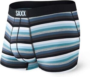 SAXX Men's Underwear VIBE Trunk Briefs with Built-In BallPark Pouch Grey Pop Str