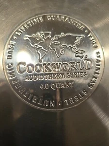 NUOVO COOKWORLD T304 Audiotherm Serie 4.0 Quart PENTOLA ACCIAIO INOX senza coperchio - Foto 1 di 8