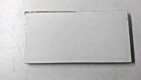 National Dec 1907 USA 6" X 3" Gloss Off White Ceramic Subway 1 Wall Tile Antique Cover