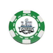 2018 Super Bowl LII Philadelphia Eagles Poker Chip Golf Ball Marker Card Guard