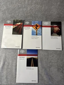 2017 Toyota SIENNA Factory Owners Manual Set w/ Navigation Guide - Picture 1 of 5
