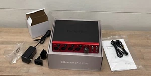 MINT Focusrite Clarett+ 4Pre USB Audio Recording Interface - PC Mac 18-in 8-out - Picture 1 of 9