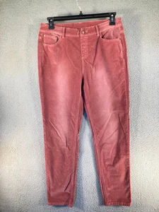 Soft Surroundings Pants Womens 10 Rose Velvet High Rise Soft Skinny Stretch - Picture 1 of 15