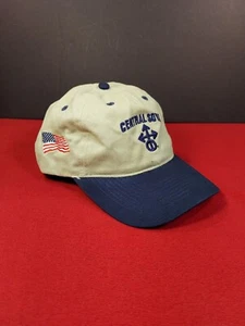 Central Soya Flag Hat Strapback Embroidered Beige Blue - Picture 1 of 12