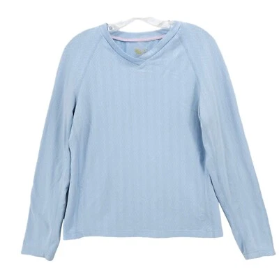 MOUNTAIN HARDWEAR Mujer Manga Larga Ropa Activa Top Azul Claro Zig Zag MEDIANO Foto 1 de 4