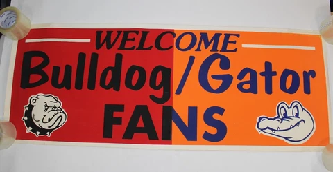 VTG Florida Gators Georgia Bulldogs Fans College Football Rivalry Game Poster Cover