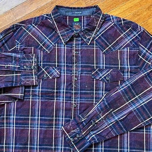 Camisa Moonshine Spirit Hombres 2XL XXL Cuadros Mármol Perla A Presión Brad Paisley - Imagen 1 de 19