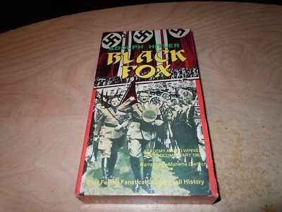 Adolph Hitler Black Fox VHS Tape Trolley Car WWII World War II 1980 Documentary Foto 1 de 4