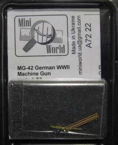Mini World 1/72 DEUTSCHER ZWEITER WELTKRIEG MG-42 MASCHINENGEWEHR - Bild 1 von 2