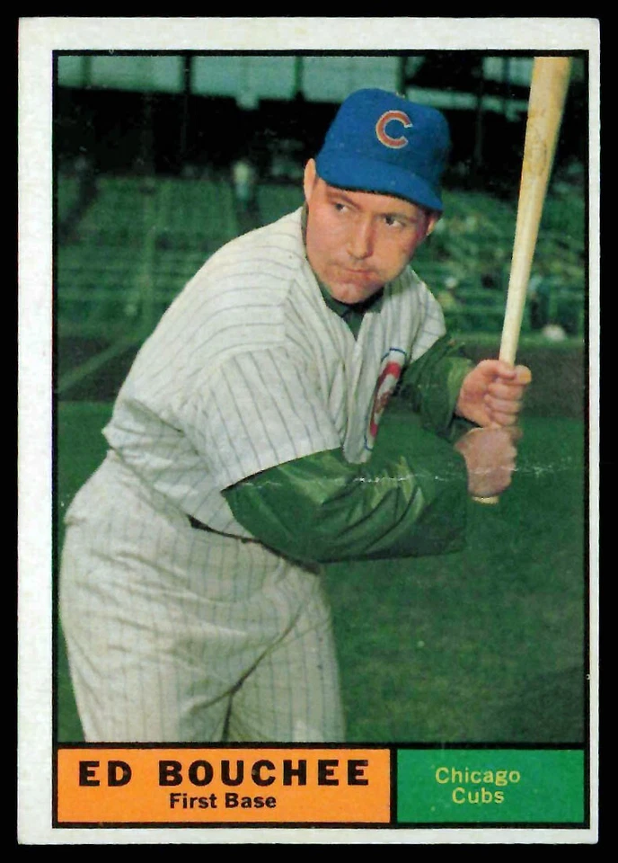 1961 Topps #196 Ed Bouchee Chicago Cubs EX - Image 1 of 2