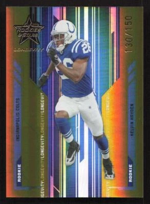 2005 Leaf Rookies & Stars Longevity Kelvin Hayden Gold #/150 RC Rookie #126 Card - Image 1 of 2