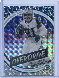 2020 PANINI MOSAIC OVERDRIVE INSERT DALLAS COWBOYS EZEKIEL ELLIOTT NO.O07 - Picture 1 of 3
