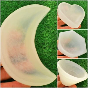 Selenite Crystal Plate Dish Bowl Grade A Charging Cleansing UK Quick Postage✔ - Picture 1 of 19