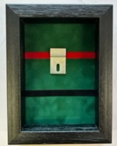 Royal Green Jackets Medal Case For 2 Medals. Black Frame - Picture 1 of 5