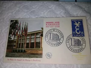 FRANCE-(-1958-)-EUROPA-CACHETED EMBOSSED-FIRST DAY COVER - Picture 1 of 1