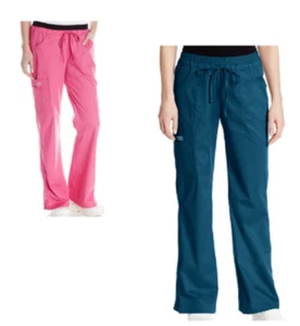 Cherokee Womens Scrubs Low Rise Drawstring Cargo Pant 24001P PETITE Colors/Sizes - Picture 1 of 3
