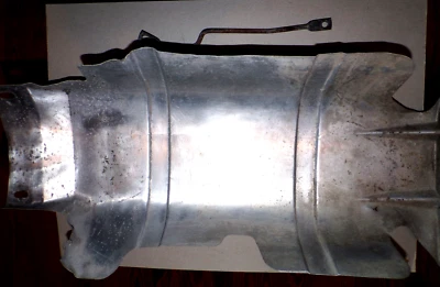 C-3 CORVETTE Heat Shield Catalytic Converter W/support bracket Used/Recycled - Image 1 of 4
