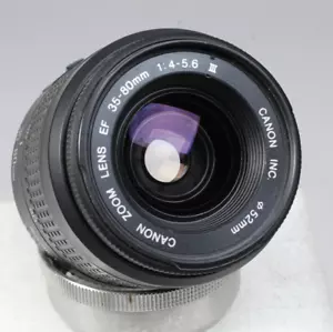 CANON EF 35-80MM F/4-5.6 lll LENS WITH CAPS TESTED WORKS CLEAN GLASS - Picture 1 of 5