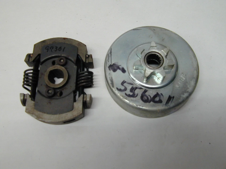 Clutch 97301  & CLUTCH Drum SPROCKET 55601 Pioneer Chainsaw OEM - Image 1 of 1