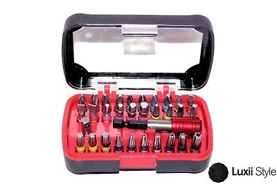 32PC Bit Set Screwdriver Screw Torx Pozi Phillips Slotted Phone Repair Hobby - Image 1 of 3