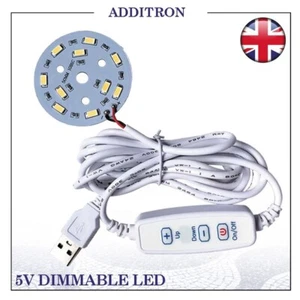 5V Dimmable LED Chips 5730 SMD LED Lamp Light Adjustable LED Bulb USB- 5W - Picture 1 of 4