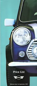 Rover Mini 1999 1.3i, Cooper 1.3i, John Cooper LE & 40LE Price & Option Leaflet - Picture 1 of 1
