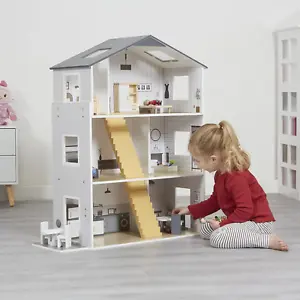 Liberty House Toys Contemporary Dolls House with 18 Hand-Crafted Accessories, x - Picture 1 of 8