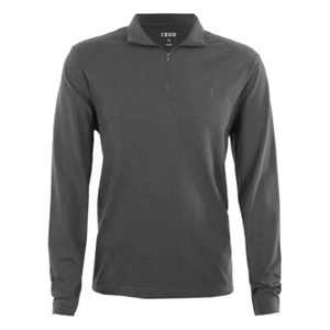 IZOD Popcorn Jacquard Uomo Manica Lunga 1/4 Zip - Perla Fumè /XL - Foto 1 di 2