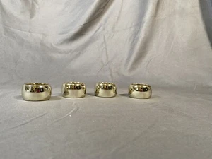 Set Of 4 Gold tone Napkin Rings - Picture 1 of 2