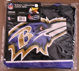 Baltimore Ravens Insulated soft Lunch Bag Cooler New - BIG LOGO - 12 Pack - Picture 1 of 6