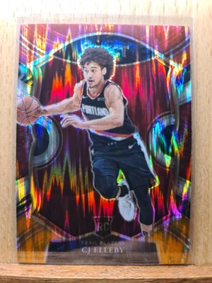 CJ Elleby #100 2020-21 Panini Select Flash PRIZM Rookie Blazers A0211A - Image 1 of 2