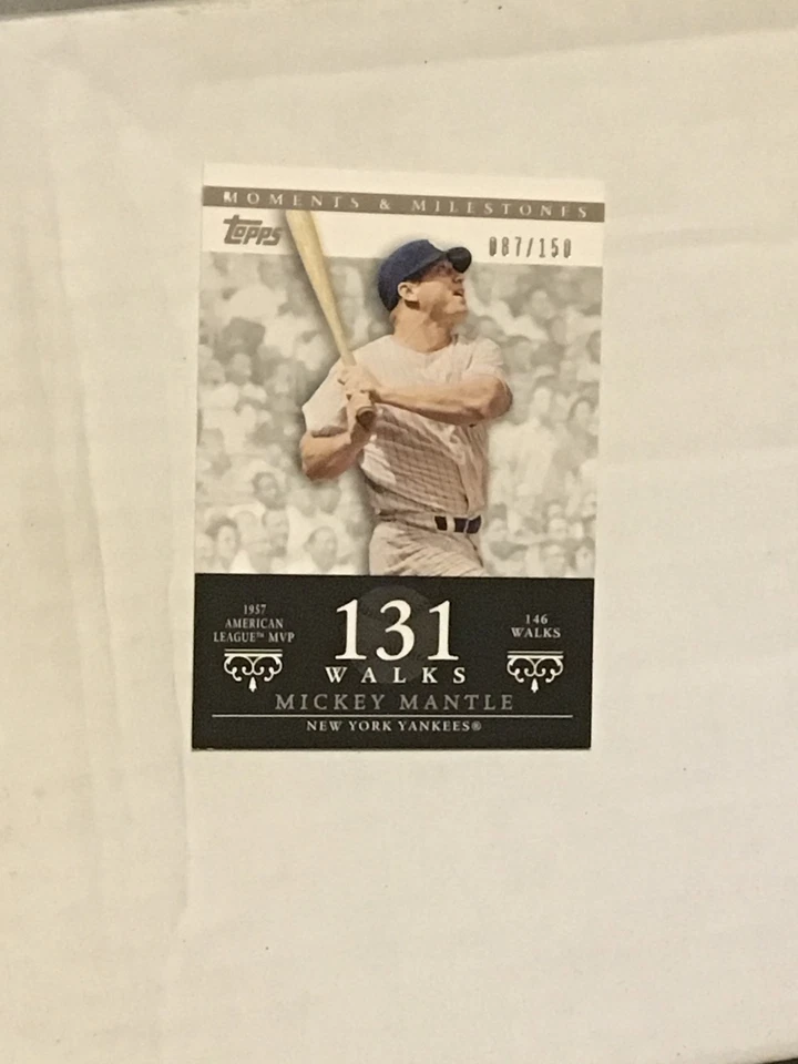 Moments & Milestones Mickey Mantle #77 87/150 2007 Foto 1 de 1